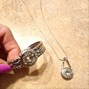 Ginger Snap necklace & cuff bracelet